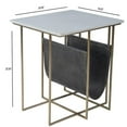 thumbnail image 4 of Butler Specialty Stephanik Marble And Leather Magazine Table In Gray, 4 of 10