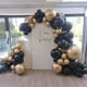 thumbnail image 5 of Kit de arcos con forma de guirnalda con globos YMSZ, negro y dorado, 134 piezas, 5 of 7