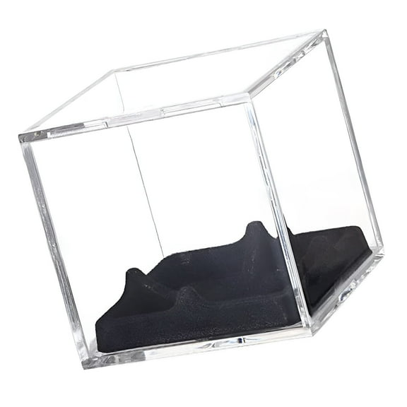 XIBUFE Baseball Display Case, Clear Acrylic Display Box with Stand, Softball Basketball Holder Box for Organization & Showcases