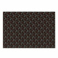 thumbnail image 1 of Geometric Cutting Board, Abstract Pattern Minimalistic Modern Design with Curvy Dotted Lines, Decorative Tempered Glass Cutting and Serving Board, Small Size, Scarlet White Black, by Ambesonne, 1 of 1