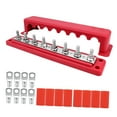 thumbnail image 2 of Rongfmy Power Distribution Block (M8) Heavy Duty Busbar for Yachts Vehicles Car Red 8 Terminals, 2 of 9