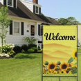 thumbnail image 4 of Spring Summer Sunflower Garden Flag 28x40 Inch Double Side for Outdoor Courtyard Garden Decor Flowers Welcome Holiday Flag for Outside Decoration, 4 of 6