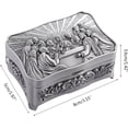 thumbnail image 2 of Caja de joyería Vintage con forma de rosa, soporte de almacenamiento de baratijas pequeñas, caja organizadora de recuerdos para anillos, pendientes, collar, tesoro, 2 of 5