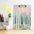 thumbnail image 2 of FORMRS Acrylic Clipboard with Low Profile Clip Standard A4 Letter Size, 12.5" x 9", Green Deer, 2 of 8