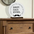thumbnail image 6 of LifeSong Milestones Round Sign with Base Fathers Day Gifts Ideas for Dad, 6 of 7