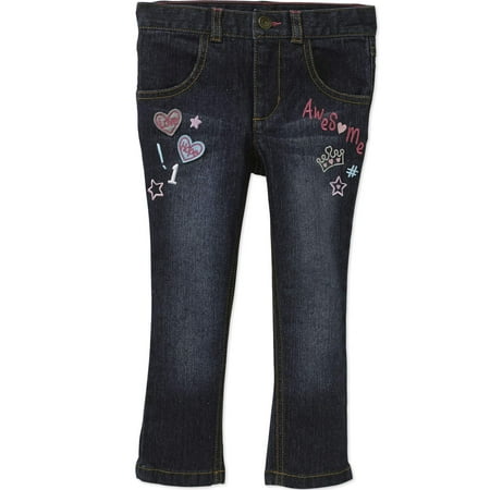 Baby Toddler Girls' Embroidered Jeans