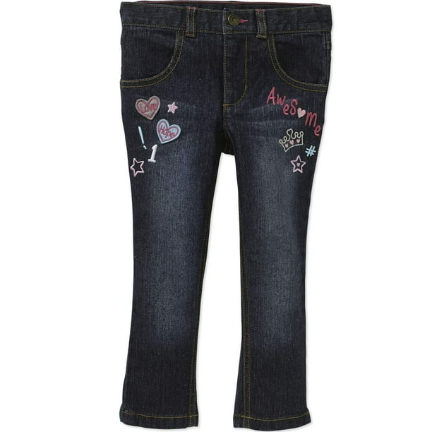Healthtex Baby Toddler Girls' Embroidered Jeans