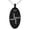 Black, variant on Stainless Steel Celtic Saint Brigid Cross Engraved Small Oval Charm Pendant Necklace