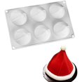 thumbnail image 1 of Decoración festiva para las fiestas, portatarjetas de porcelana con forma de gorro de Papá Noel, elegante decoración de mesa para cenas navideñas, 1 of 7