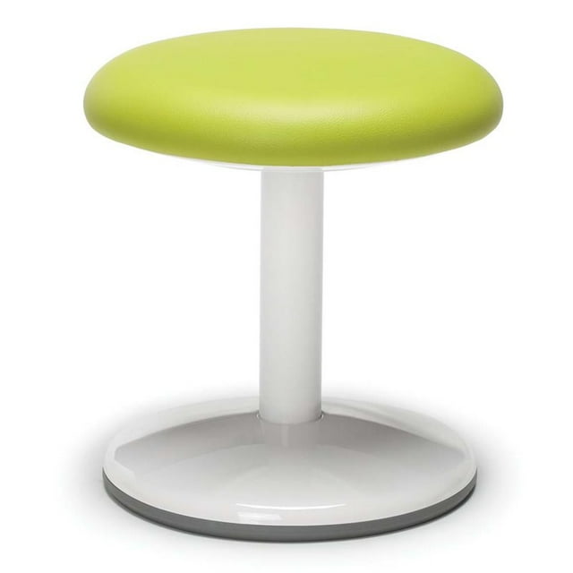OFM Orbit 14" Tabouret Statique en Similicuir Sans Dossier Rond en Vert