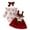 Red, variant on Ymyiu Baby Girl Coming Home Outfit Baby Girl 3pc Knit Christmas Long Sleeve Romper, Skirt and Headband Set (Red,18M)