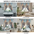 thumbnail image 3 of Orange Blue Hippocampus Swag Valances for Windows, Kitchen Window Curtains Over Sink, Funny Animals Modern Art Window Treatment Curtains for Living Room/Bedroom Curtains 2 Panel Sets 36"x45", 3 of 8