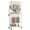 White, variant on Gianna 29.5 Inch Rolling Clothes Rack, Adjustable Metal Shelves, Heavy Duty Clothes Rack with Side Hooks for Household, Laundry Room, Black