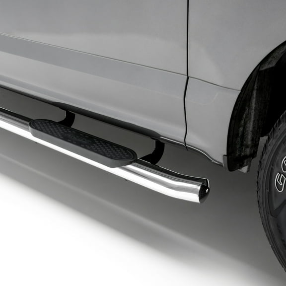 ARIES S224054-2 4-Inch Oval Polished Stainless Steel Nerf Bars, Select Chevrolet Silverado, GMC Sierra 1500 Extended Cab Fits select: 2019-2020 CHEVROLET SILVERADO C1500 LT