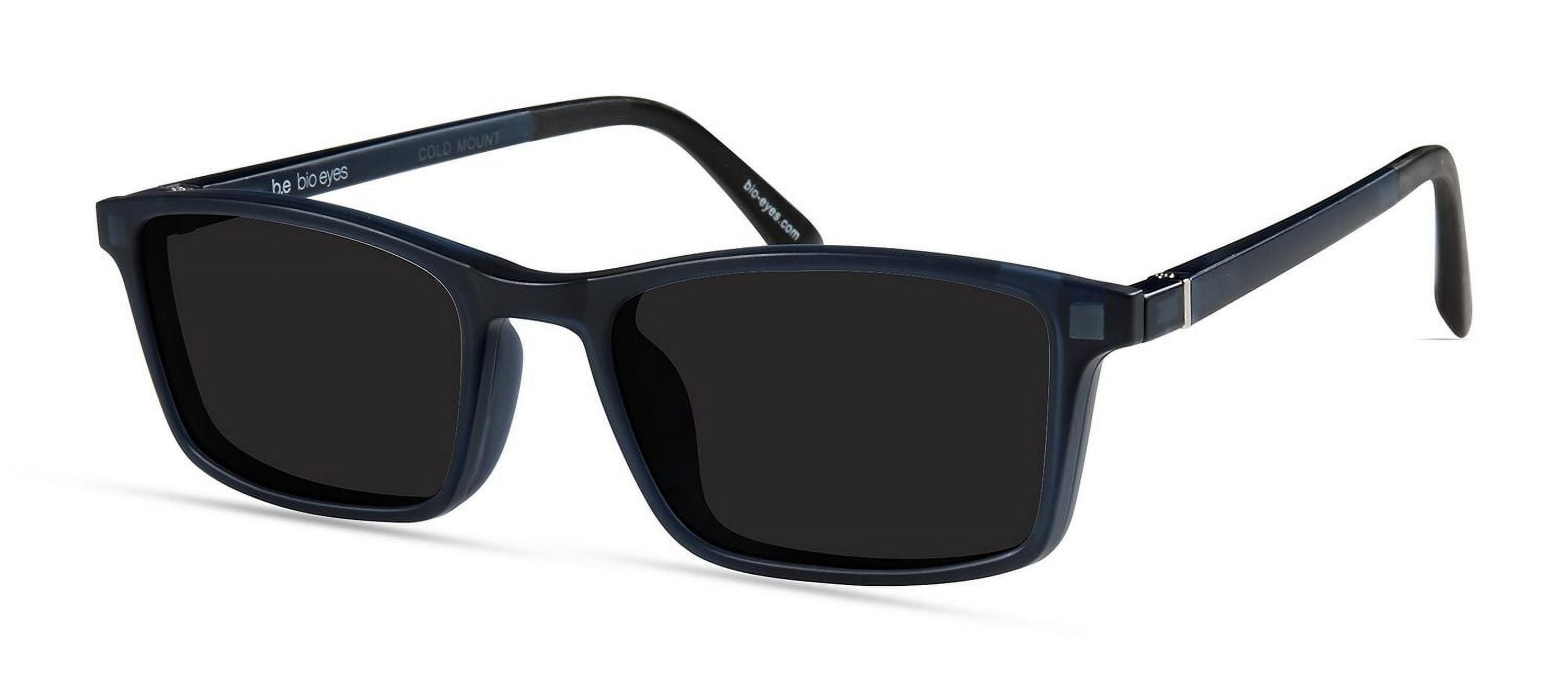 Bio Eyes Mens Prescription Eyeglasses, Reed, Matte Navy, 50-17-140