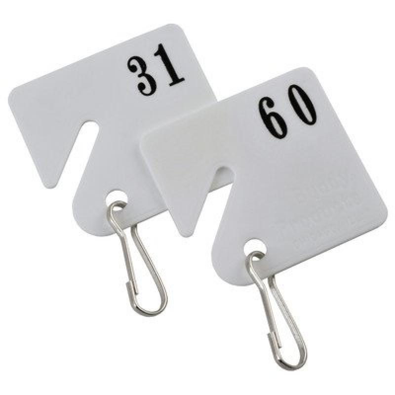 Buddy Products Plastic Key Tags, Numbered 3160, White (0032) Walmart