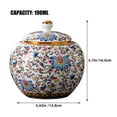 thumbnail image 3 of Miangastore Ceramic Tea Jar Decorative Sealing Tea Jar Airtight Tea Container Small Tea Jar Loose Tea Container, 3 of 9
