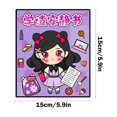 thumbnail image 3 of Ganfancp Academic Scum Academic Geniuses Quiet Book Kneading Music Campus Cute Three Dimensional Sticker Book New Girls' Handmades Beans Book Toy Ofertas Del Día Sólo En Línea 1* Libro de Pegatinas, 3 of 6