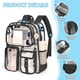 thumbnail image 4 of Mochila transparente Attmu Heavy Duty PVC transparente negra, 4 of 7