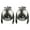Silver-2pcs, variant on Automatic Candle Snuffer Swedish Candle Extinguisher Safely Wick Flame Extinguishing Clip for Home Candle Accessories
