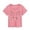 Pink, variant on Tops for Easter Bunny Cartoon Print Summer Short Sleeve T-Shirt for Kids and Girls Casual Comfortable Tee Size:7-8 Years