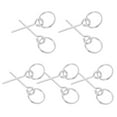 thumbnail image 2 of Miangastore Anneau de Tente de Remplacement 10 Pcs Anneau d'Aiguille Unique Connecteurs de Mât de Tente Kit d'Accessoires de Réparation de Tente de Camping en Plein Air Randonnée Voyage Argent, 2 of 8
