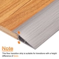 thumbnail image 4 of Uxcell Floor Transition Strip 1.4" 10ft Self Adhesive Carpet to Tile Transition Edging Trim for Uneven Floors Height 5mm, Black, 4 of 7