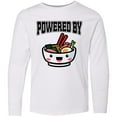 thumbnail image 3 of Inktastic Powered by Ramen Cute Noodles Long Sleeve Youth T-Shirt, 3 of 5