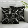 thumbnail image 3 of Erapdaur Pentagram Dan Hillier Gothic Art Home Decor Pillow Cover Living Room Sofa Couch Car Zipper Closure Year-Round Use 1PC 22x22in, 3 of 5