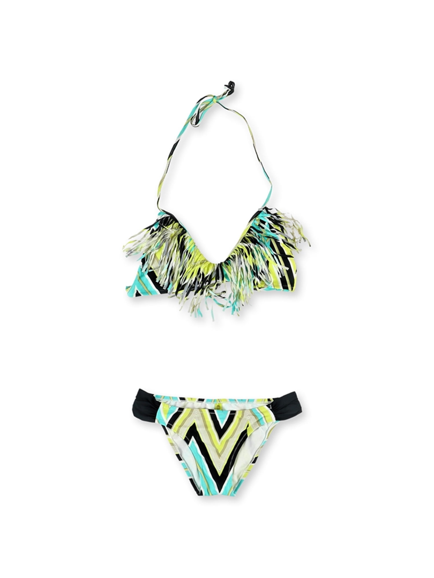 Raisins Womens Kara Fringe 2 Piece Bikini citr S Walmart Canada