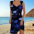 thumbnail image 2 of Women's Flowy Midi Dress Elegant Casual Summer Beach with Adjustable Straps Comfortable Stylish Feminine Outfit, 2 of 2