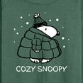 thumbnail image 3 of Peanuts - Cozy Snoopy - Women's Lightweight French Terry Long Sleeve Shirt, 3 of 6