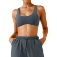 thumbnail image 4 of Sngxgn High Impact Sports Bras for Women Bra Workout Crop Tops Longline Yoga Bra Push up(Grey,S), 4 of 5