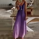 thumbnail image 1 of WILLBEST Vestidos Casuales para Mujer Verano Vestidos Maxi para Mujer Verano sin Mangas Bohemio Casual Cuello En V Vestidos Largos Vestido de Playa para Vacaciones Grande​​, 1 of 3