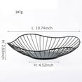 thumbnail image 2 of Wire Fruit Basket Black Fruit Bowl for Kitchen Counter Wave Fruit Basket Serving Bowl Wire Fruit Dish for Fruits and Veggies, 2 of 9