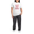 thumbnail image 5 of CafePress - Time To Wine Down Women's Light Pajamas - Women's Short Sleeve Print T-Shirt and Pants Light Cotton Pajama Set, 5 of 7