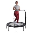 thumbnail image 2 of Stamina inMotion Trampoline D\'entraînement Physique Rond de 48 Pouces, avec Guidon Ajustable, Noir, 2 of 11