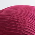 thumbnail image 5 of Home Soft Things Pleated Velvet 4 Piece Throw Pillow Cover Set - Garnet - 20" x 20", 5 of 6