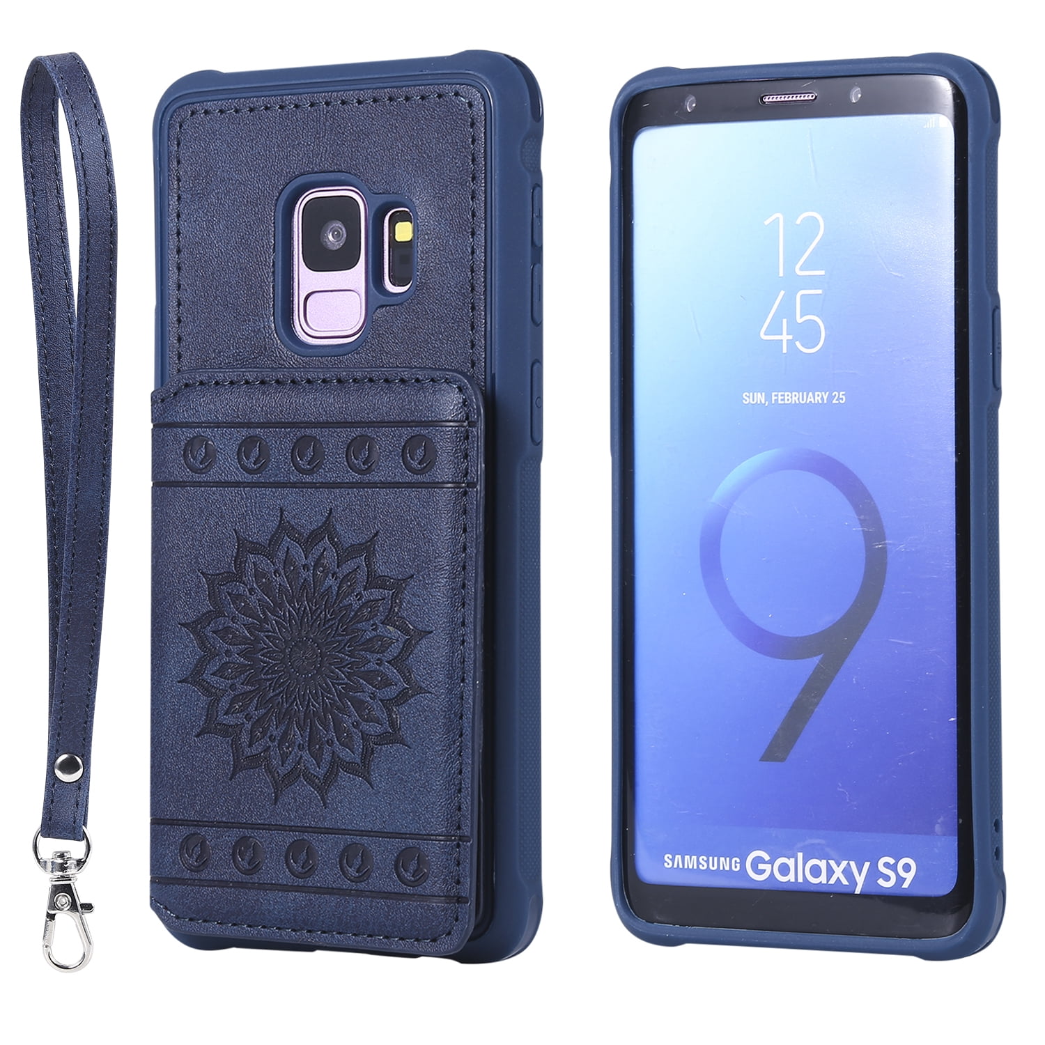 Galaxy S9 Case, Galaxy S9 Cover, Allytech Embossed Sunflower Series