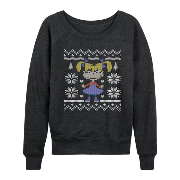 Rugrats - Angelica Ugly Sweater - Women's Lightweight French Terry Long Sleeve Shirt