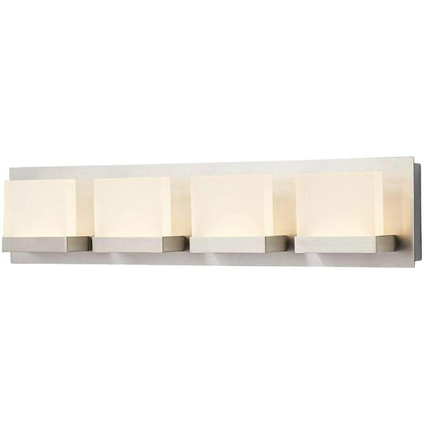 Home Decorators Collection Alberson 4 Light Brushed Nickel Led Bath Bar This Refurbished Product Is Tested And Certified To Look Work Like New By Brand Com - Home Decorators Collection Led Vanity Fixture