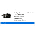 thumbnail image 2 of Headlight Switch - Compatible with 1969 - 1973 Jeep J-2500 1970 1971 1972, 2 of 3
