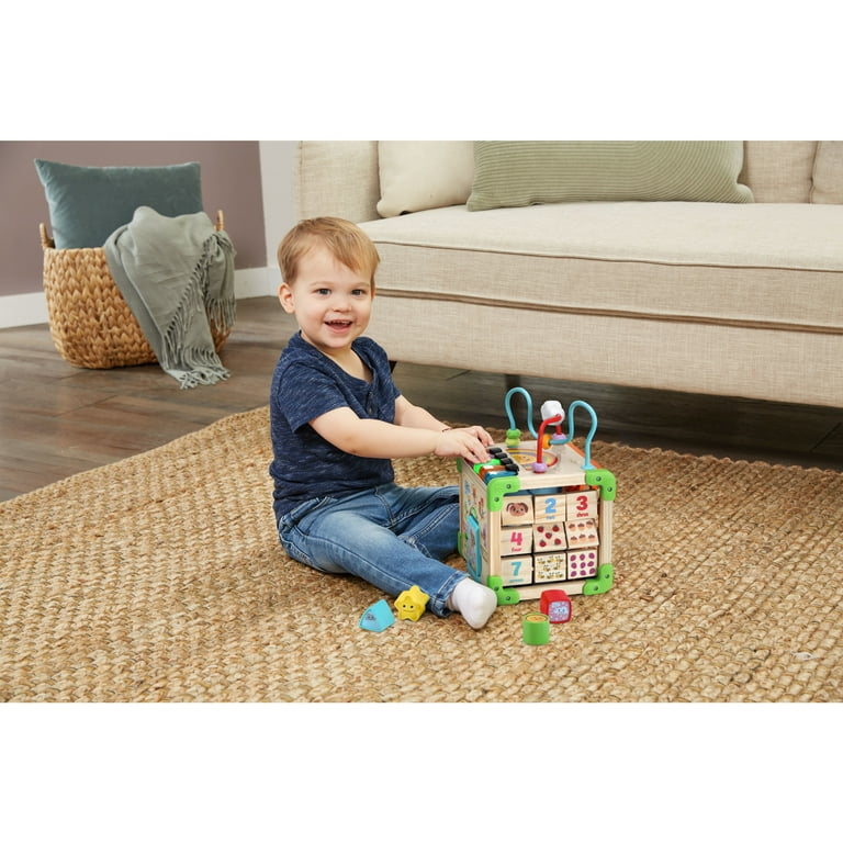 LeapFrog Touch & Learn Wooden Activity Cube - FSC 100% Plastic