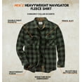 thumbnail image 2 of Legendary Whitetails Men's Navigator Fleece Button Up Long Sleeve Plaid Clothing for Men, Casual Heavyweight Warm Flannel, 2 of 5