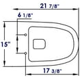 thumbnail image 2 of EAGO R-332SEAT Replacement Soft Closing Toilet Seat for WD332, 2 of 4