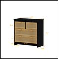 thumbnail image 3 of 4 Drawers Rattan Cabinet,for Bedroom,Living Room,Dining Room,Hallways, 3 of 8