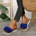 thumbnail image 5 of Hoshose Fashion Slide Wedge Sandals for Women Flower Comfortable Summer Outdoor Wear Women Beach Sandals, 5 of 9
