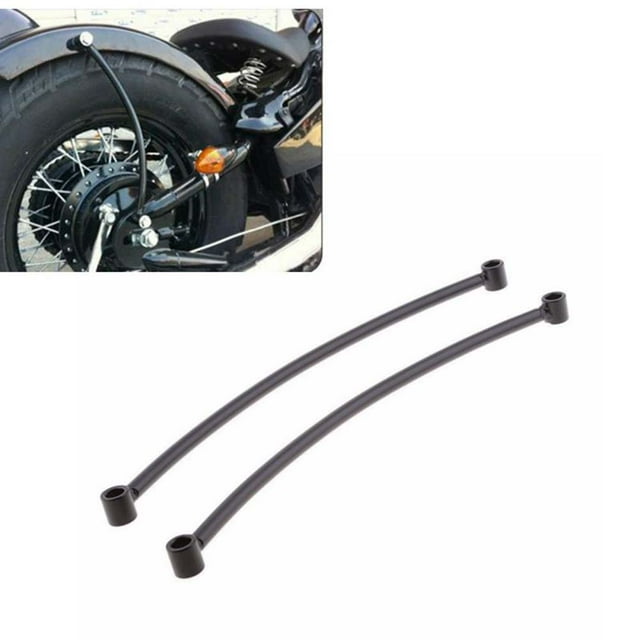 Para guardabarros trasero Cruiser soporte de riel negro soporte de montaje Bobber