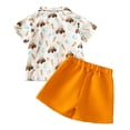 thumbnail image 7 of Staki Easter Outfits for Toddler Boys Baby Boy Easter Outfit Bunny Short Sleeve Gentleman Shirts Shorts Toddler Boys Party Bow Tie Suit 12M 18M 24M Orange,2-3 Years, 7 of 7