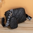 thumbnail image 3 of Bolso Monedero Mujer Casual Pack PU Cuero Satchel Sling con Set Negro, 3 of 7